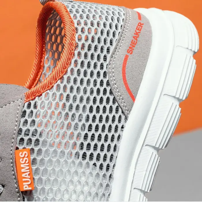 Baskets de course d'été pour hommes - Chaussures légères en maille respirante pour sport