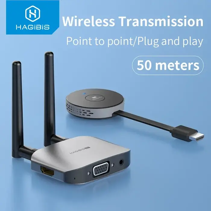 Hagibis – transmetteur récepteur vidéo HDMI sans fil, Kits G6W, adaptateur d'extension HDMI, Dongle 