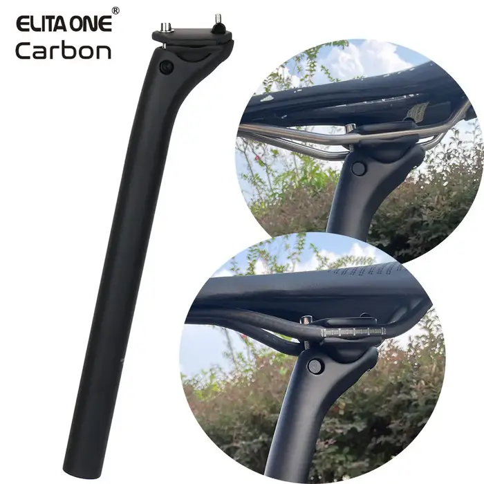 ELITAONE vtt tige de selle en carbone 20mm décalage 25.4-31.6mm pince 350-450mm longueur montagne/ro