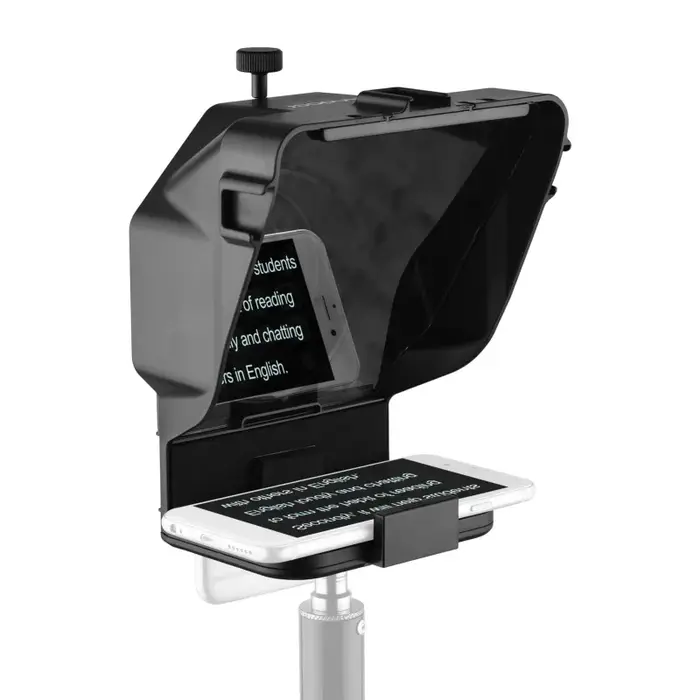 Andoer-Téléprompteur Portable pour Smartphone avec Support de Téléphone, Télécommande pour Vidéo Sta
