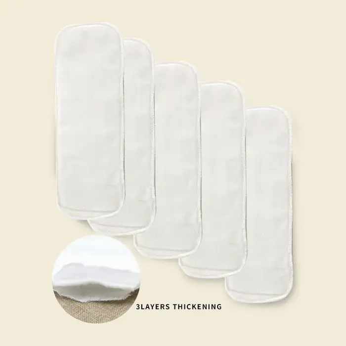Couches réutilisables pour bébé, 10 pièces/5 pièces, lavables, en coton écologique, couches en tissu