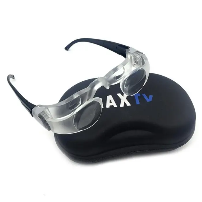 2.1X Max TV lunettes loupe lentille avec dioptrie + 3 binoculaires téléphone portable loupe avec sup