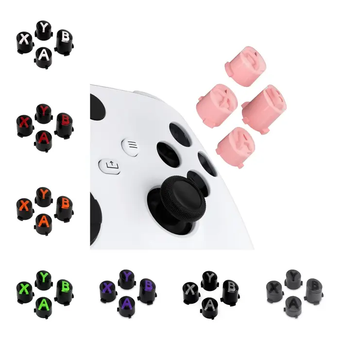 EXtremeRate-Remplacement des boutons ABXY, 3 tons, classique, attention ols, manette sans fil Xbox C