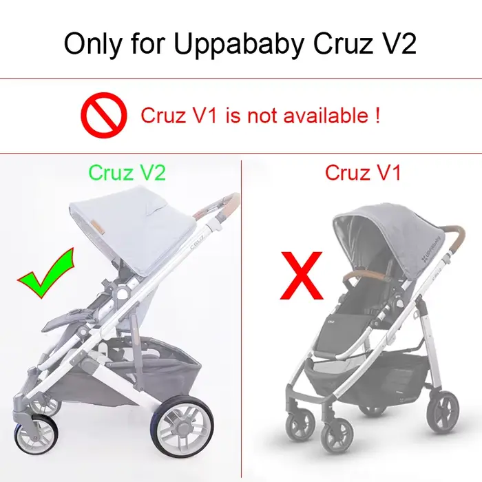 Pneu de poussette pour Uppababy Cruz V2 (pas pour Cruz V1), roue avant ou arrière, en PU, sans chamb