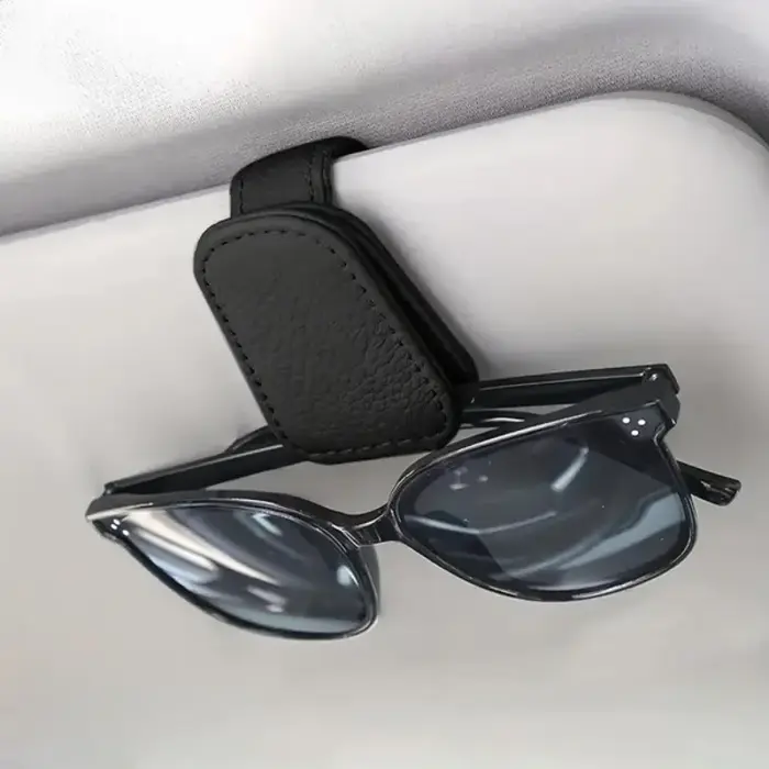 Support de lunettes de soleil pour pare-soleil de voiture, clip de carte de billet, multifonction, p