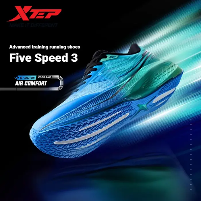 Xtep cinq vitesses 3.0 pour hommes 2025 printemps et automne chaussures décontractées confortables r