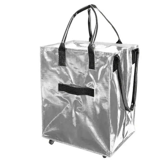 Chariot pliable avec roulettes, chariot utilitaire de grande capacité pour l'épicerie, les voyages e
