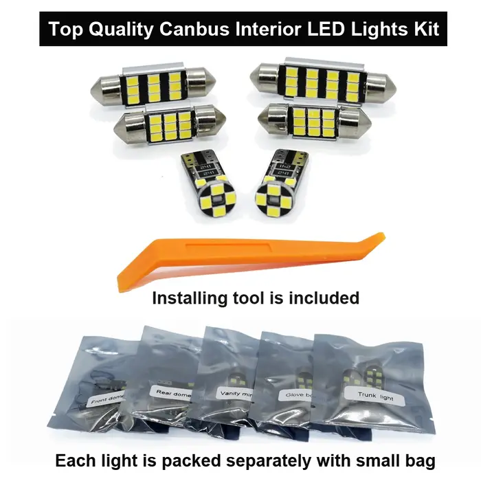 Zoomsee-Kit d'éclairage LED intérieur pour Toyota Verso, ampoule de véhicule Canbus, lecture de coff