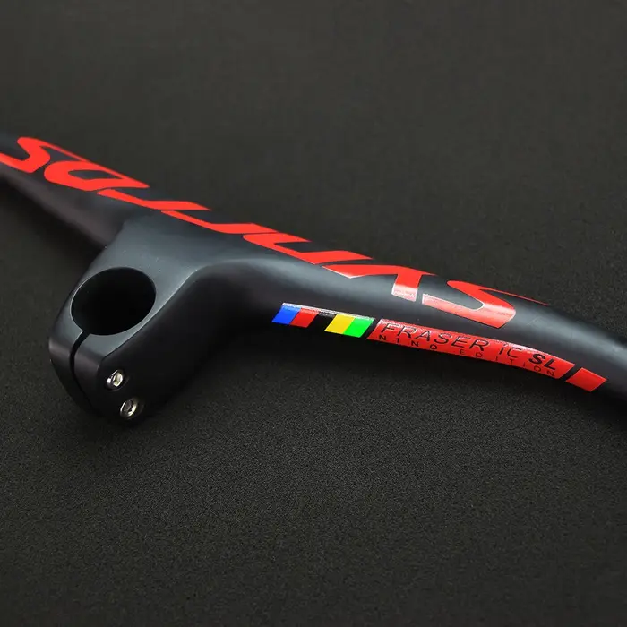 Guidon intégré en fibre de carbone avec support de montage, accessoires de vélo VTT, SYNCROS FRASER 