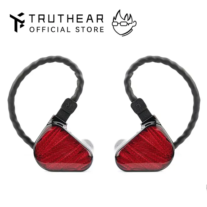 TRUTHEAR x Crinacle ZERO: écouteur rouge double pilotes dynamiques écouteurs intra-auriculaires avec