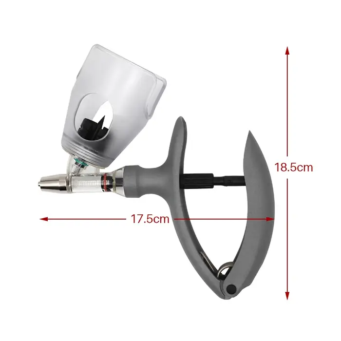 Seringue vétérinaire pour animaux de 2Ml/5Ml, injecteur de vaccin continu réglable pour poulet, coch