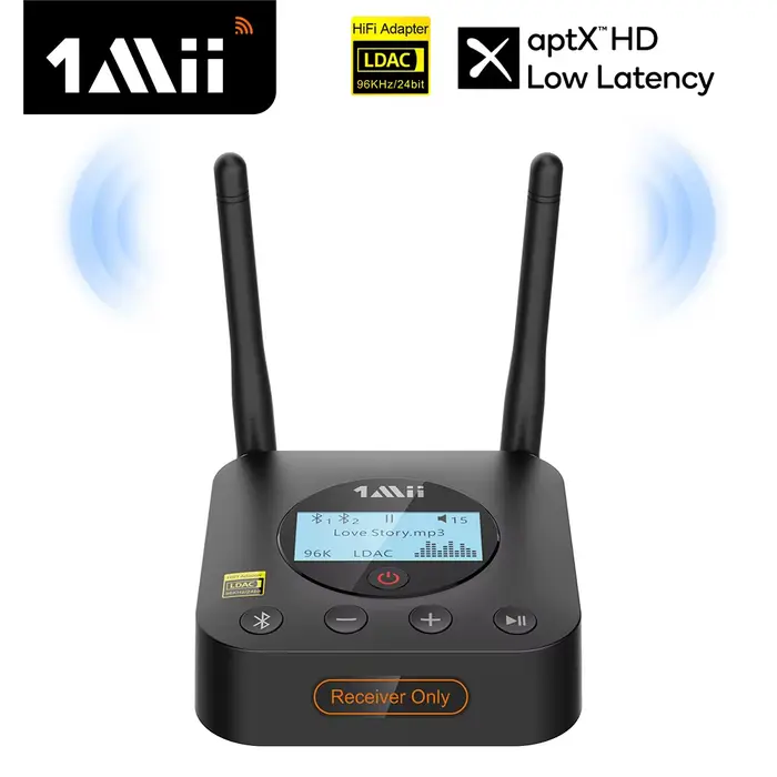 1Mii B06Pro+ – récepteur Bluetooth 5.1, adaptateur HiFi Audio aptX LL HD 3.5mm Aux LDAC pour télévis