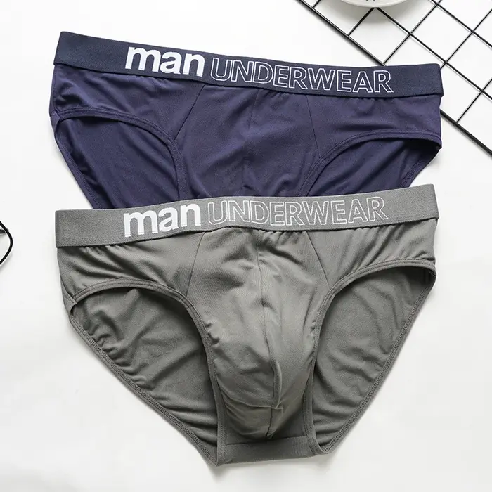 Sous-vêtements respirants pour hommes slips culottes confortables shorts lingerie masculine caleçons triangulaires doc solide