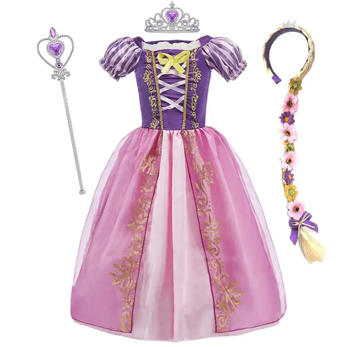 Costume de princesse Cosplay pour filles, robe de princesse pour Halloween, anniversaire, spectacle,