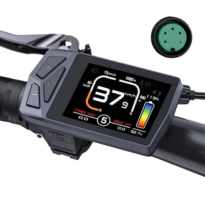 EKD01 Bluetooth affichage de Navigation 8 langues LCD Ebike ordinateur pour BAFANG Kit de moteur de 