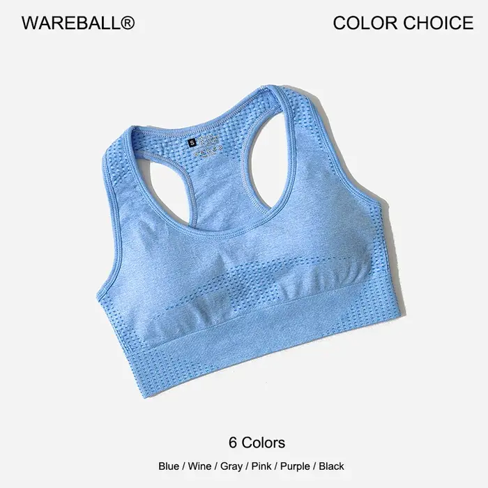 Soutien-gorge de sport sans couture pour femmes, haut court de gymnastique, Fitness, course à pied, 