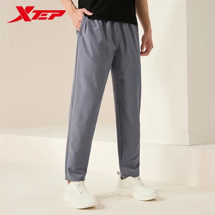 Xtep tissé pantalons de survêtement pour hommes été respirant hommes pantalons de survêtement trajet
