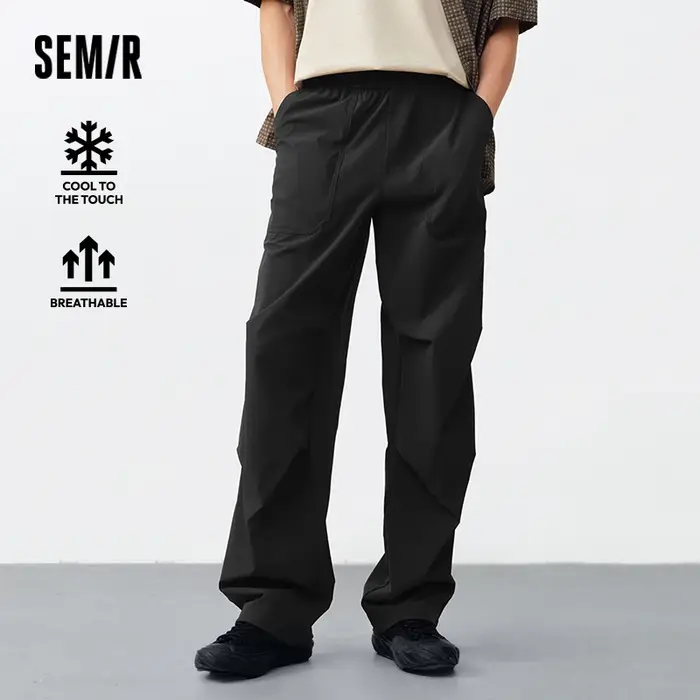 Semir Cool-sense Cargo pantalon hommes 2025 été nouveau Stretch ample pantalon décontracté évacuant 