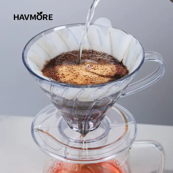 Filtre à café en résine goutteur de café réutilisable, pour verser sur le café Barista, brassage de 