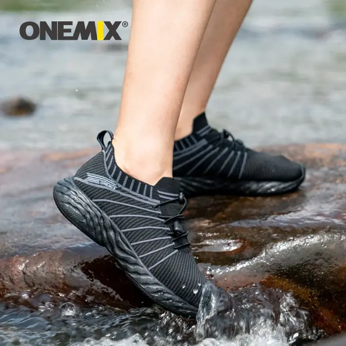 ONEMIX-Baskets légères et respirantes pour homme, chaussures de sport à lacets, de jogging, d'extéri
