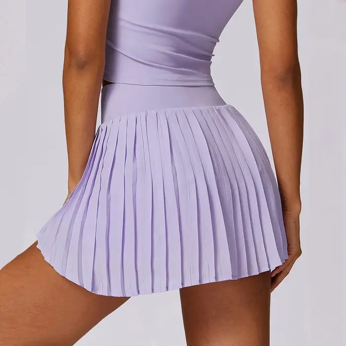 Cloud Hide-Jupes de sport plissées pour femmes, jupe de tennis, shorts de fitness, taille haute, jup