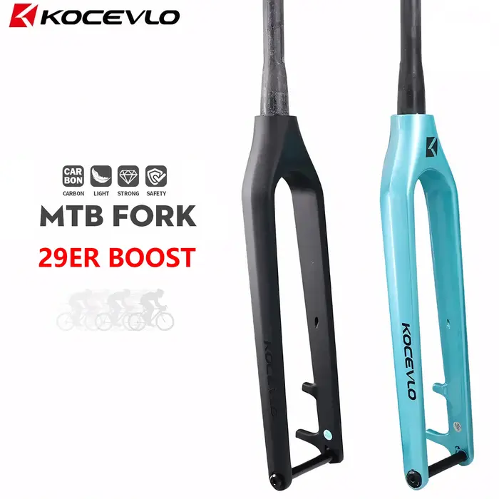 Fourche de VTT en fibre de carbone Kocevlo axe de barillet Boost 15*110mm route intérieure frein disque cross country accessoire vélo sport nature