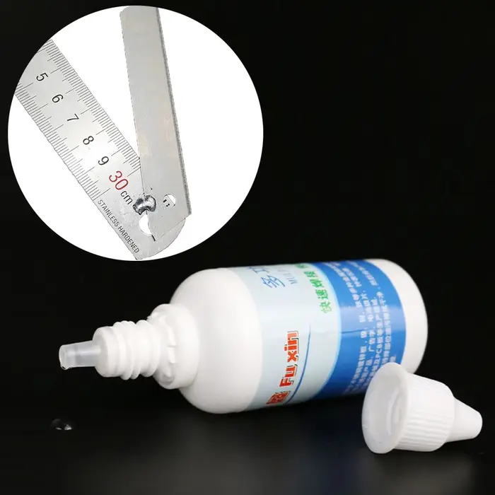 Flux de soudage liquide puissant 50ml, Flux de soudage métallique multifonctionnel Non propre, outil