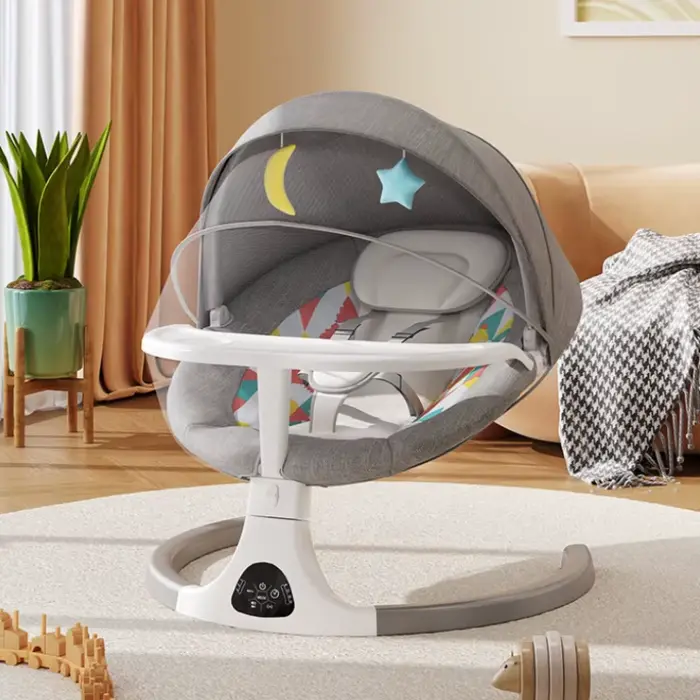 Chaise à bascule électrique pour bébé, panier de couchage électrique, chaise à bascule intelligente 