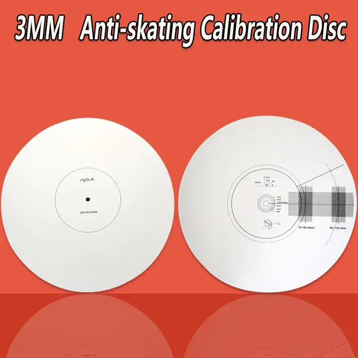 Disque de calibrage Anti-patate 3MM, disque vinyle LP, platine, tachymètre, calibrage, phonographe, 
