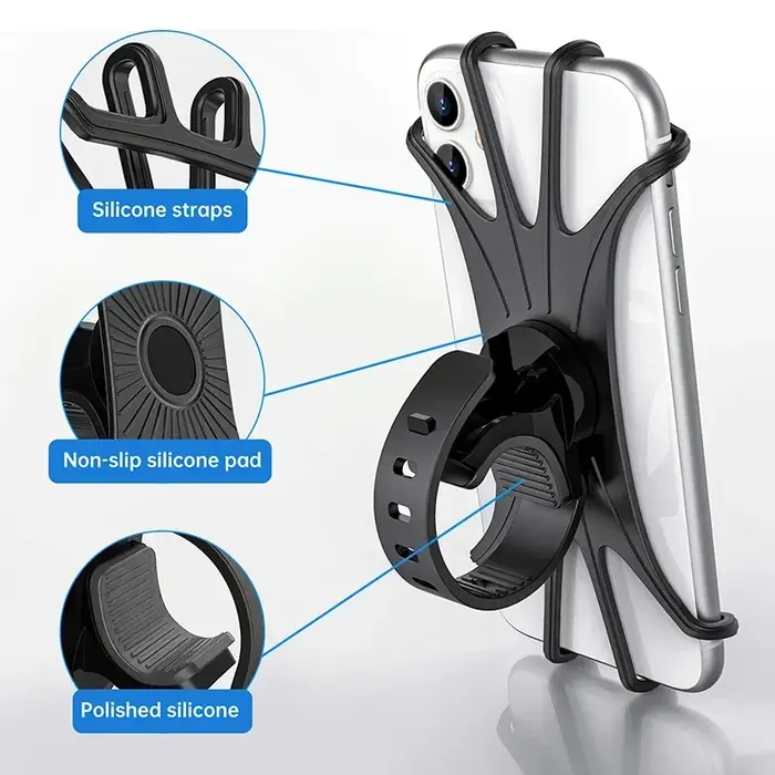 Support de téléphone de vélo robuste pour iPhone Samsung Xiaomi adapté pour cyclistes et randonneurs occasions spéciales