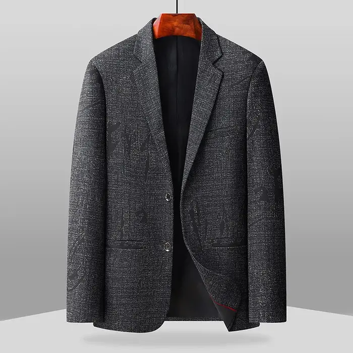 Le nouveau blazer de costume ajusté pour homme, à deux boutons et à simple boutonnage, idéal pour le