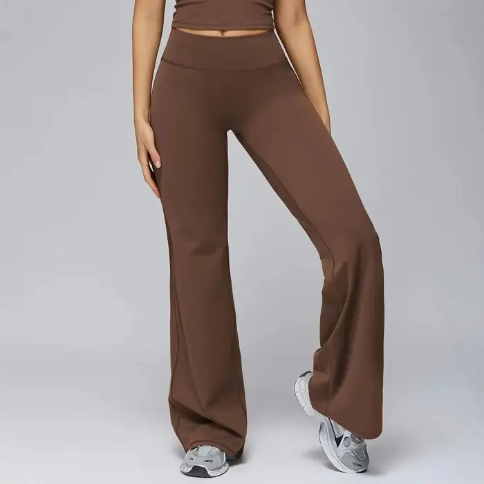 Pantalons de yoga Leggings évasés femmes taille haute pantalons à jambes larges gymnase femmes Fitne