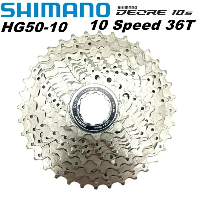 Shimano GRX 10 vitesses 11-36T vtt pignon de Cassette CS-HG50-10 10S 10V roue libre de vélo de monta