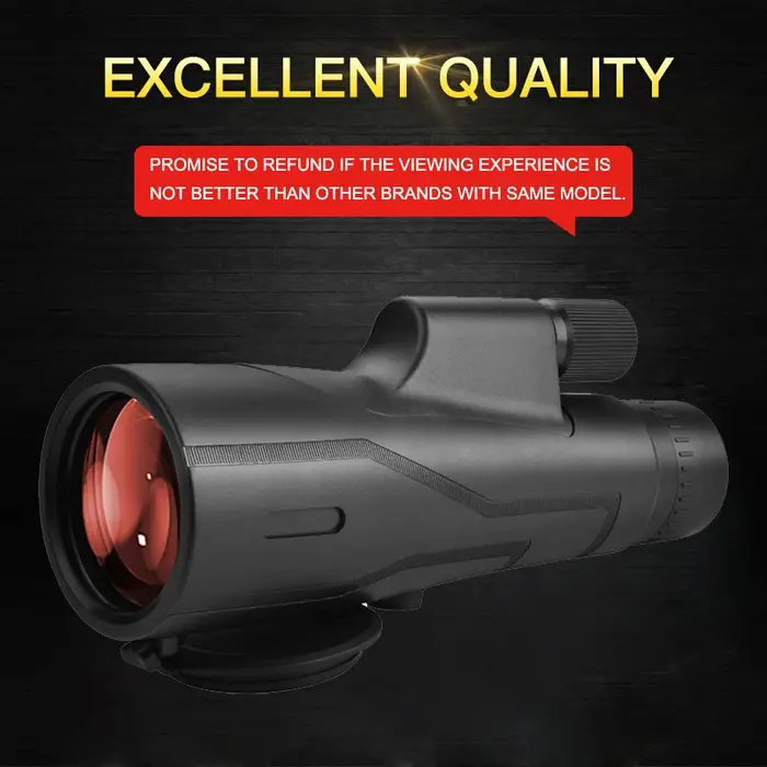 Télescope monoculaire ED puissant à large angle 12x52, monocle BAK4 à très faible dispersion, antibu