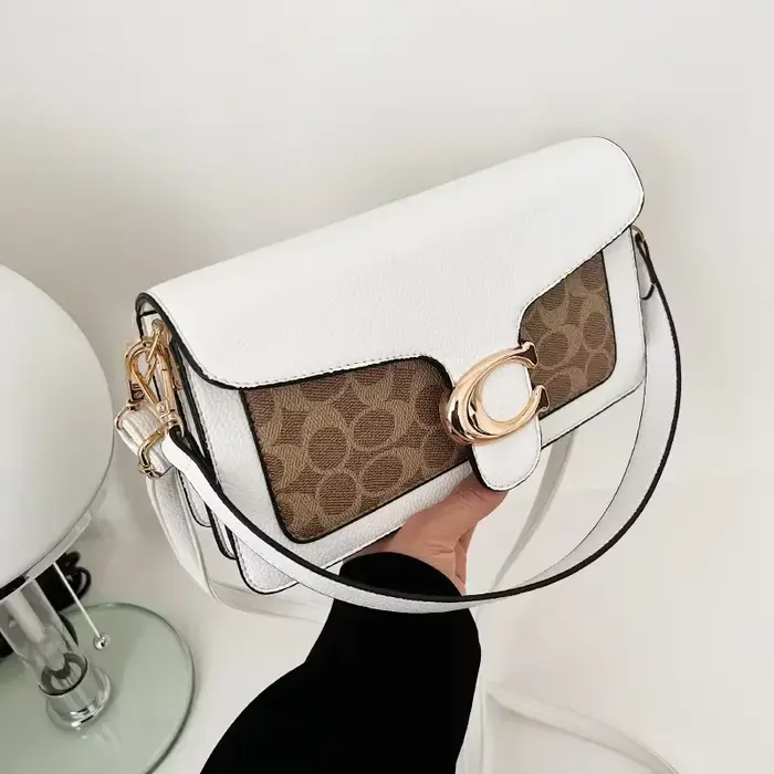Sac à langer femme 2026 nouvelle mode, petit sac carré imprimé, design contrastant, sac bandoulière 