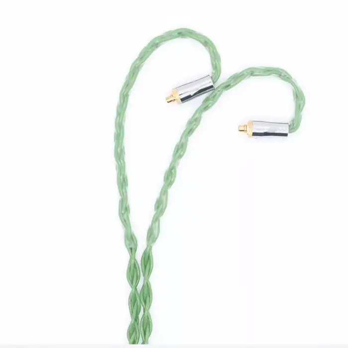 Câble bonbon vert gris XINHS 8 cœurs 5N OCC, prise 3.5/2.5/4.4mm avec MMCX/0.78mm/ QDC/TFZ