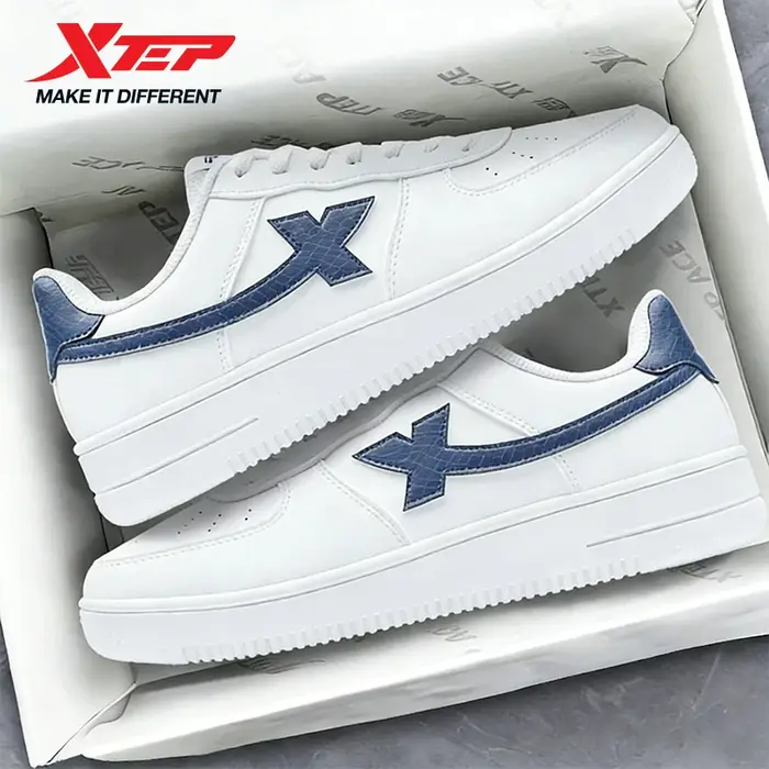 Xtep chaussures de skateboard pour hommes à la mode Style de rue mode bas semelle épaisse durabilité