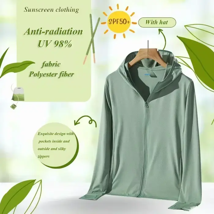 Upf50 + vêtements de protection solaire pour femmes, veste de protection solaire Anti-Ultraviolet à 