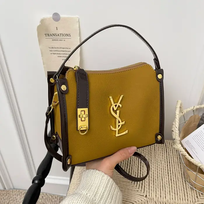 Sac à main vintage à finition mate, sac bandoulière décontracté minimaliste, sac à main de luxe lége