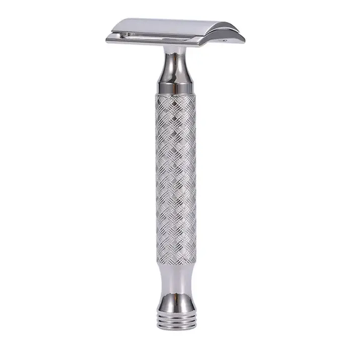 Rasoir manuel en acier inoxydable pour homme, rasoir de sécurité classique à double tranchant, CNC S