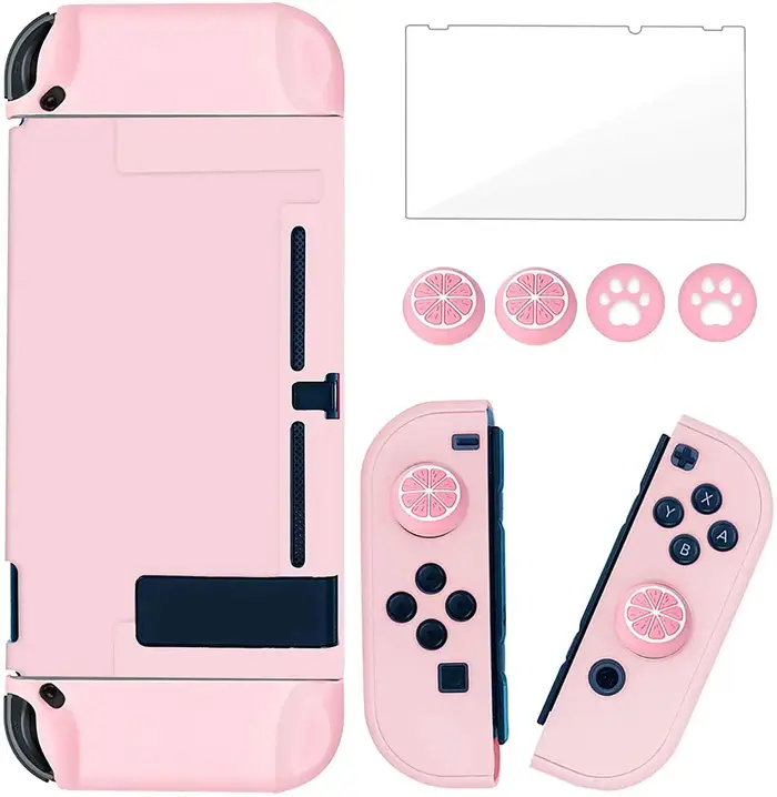 Pour Nintendo Switch Dockable Switch housse de protection JoyCon contrôleurs avec protecteur d'écran