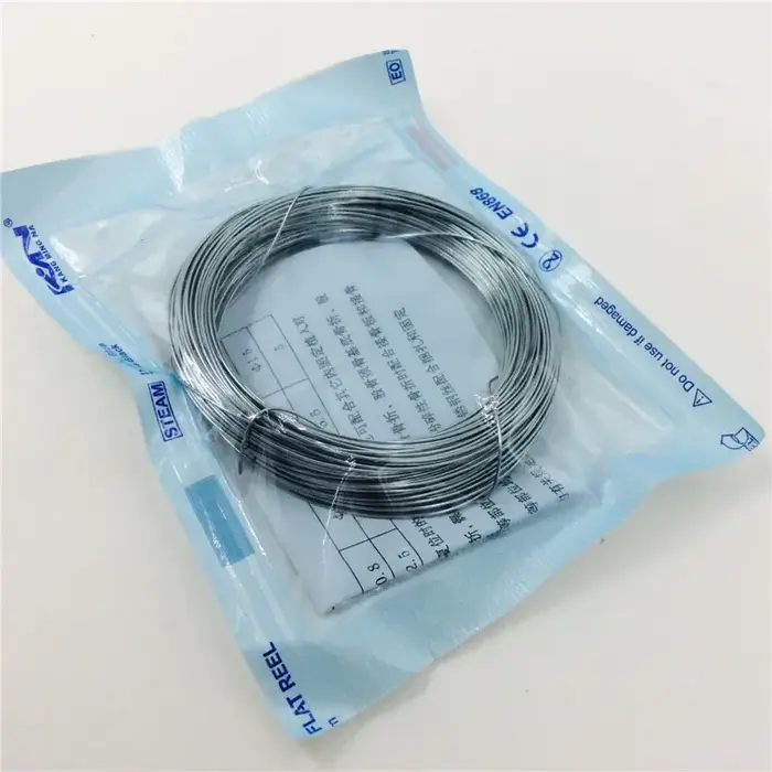 Fils de cerclage, fils en acier inoxydable, Instrument chirurgical orthopédique, 0.4-1.5mm, animal d