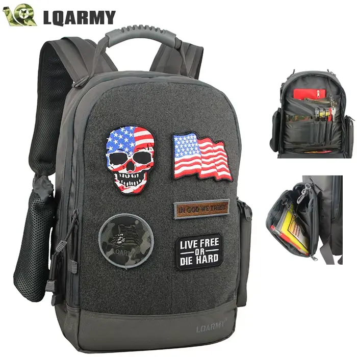 Sac à dos militaire extérieur étanche pour homme, sac pour ordinateur portable multifonction, 35L