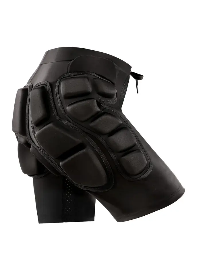 AVIVOR Short de compression rembourré pour protection de snowboard, protection 3D pour les hanches, 