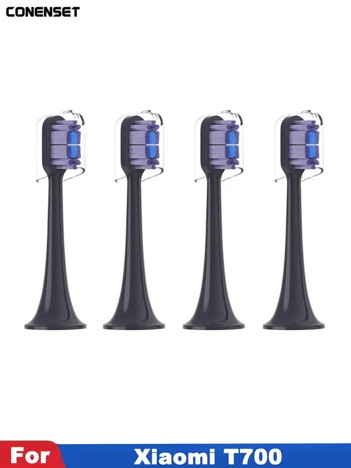 4 pièces pour Xiaomi Mijia T700 têtes de brosse à dents électrique sonique 3D blanchiment Oral tête 