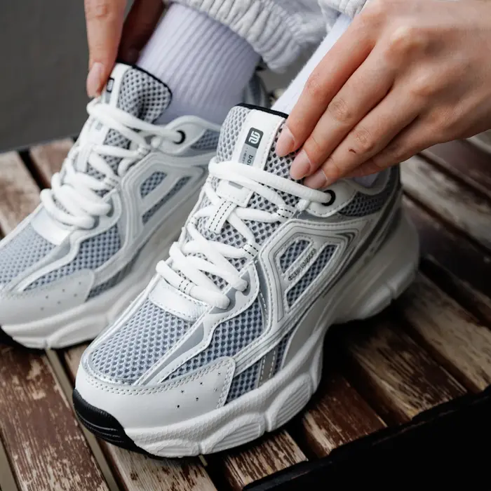 Chaussures de course rétro femme Baasploa - Baskets en maille légères et respirantes pour jogging et extérieur - Modèle décontracté