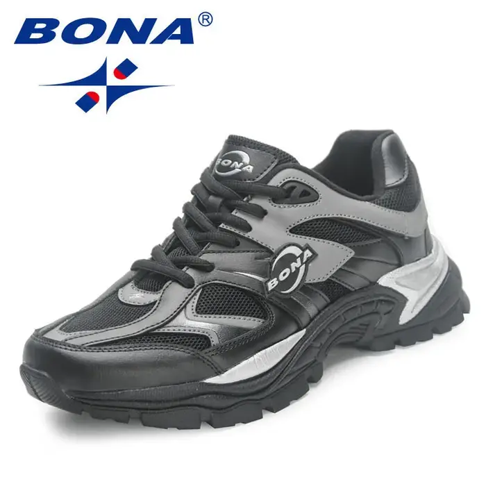 BONA-Chaussures de course sur route respirantes pour hommes, nouveaux créateurs, chaussures de march