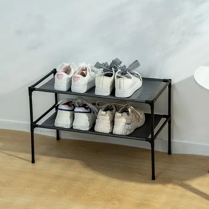 Armoire à chaussures domestique 2 couches, anti-poussière, épais, Durable, pour salon, pantoufles, b