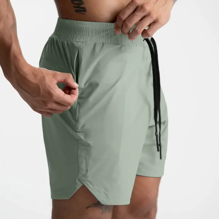 Short pour Homme Tissé à une Couche, vaccage Rapide, Solide, Course à Pied, Fitness, dehors, Décontr
