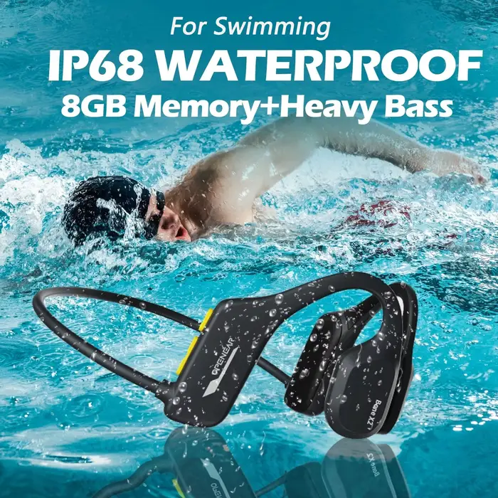 BoneX2-Écouteurs de sport sans fil BT 5.2, 8 Go de stockage, casque à conduction Sophia, étanche IP6